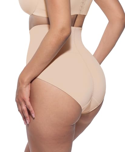 FeelinGirl Tummy Control Underwear for Women Mid-Waisted Stomach Shapewear for Women Seamless Body Shaper Panties