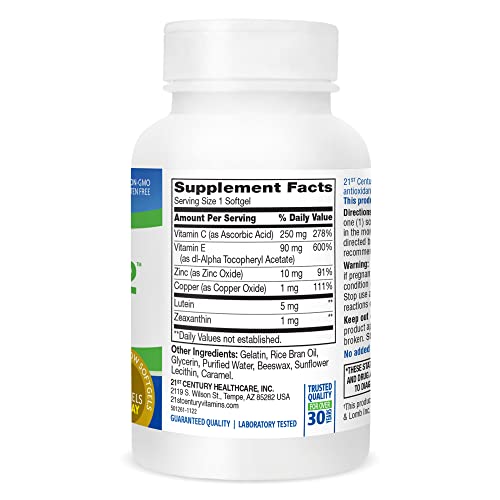 21St Century Healthy Eyes Superview 2 Softgels, 120 Count #TOP6