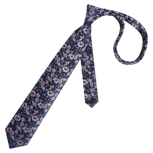 Image of Alizeal Mens 3.15inches Leaf Flower Pattern Tie Set