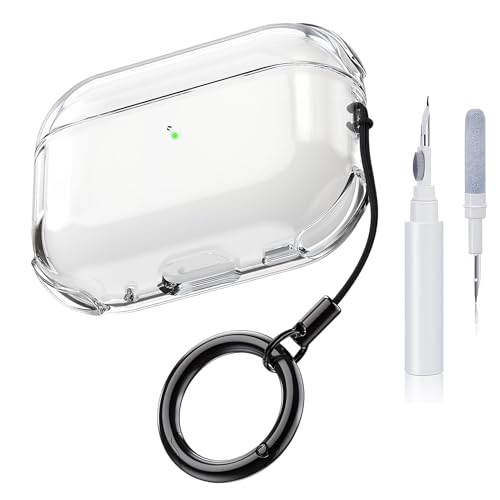 Funda transparente compatible con AirPods 4, Generación, kit de limpieza, funda protectora compatible con Apple Airpods 4, funda de TPU suave a prueba de golpes para mantener tus auriculares limpios