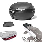  Sh39lurehe105 - Kit fijacion + Maleta baul Trasero + luz de Freno + Respaldo Regalo sh39 Compatible con Kawasaki z750r 2007-2012 Kawasaki z750 2007-2012 Kawasaki z1000 2007-2010