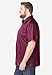 KingSize Men's Big & Tall Check Short-Sleeve Sport Shirt - 2XL, Rich Burgundy Check