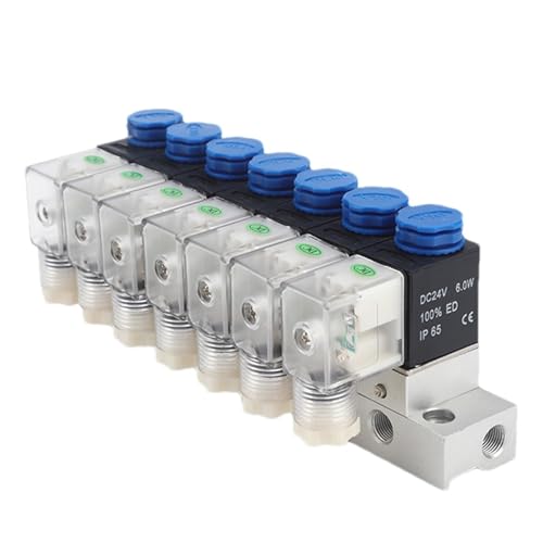 Électrovanne pneumatique à commutation rapide 3/2 voies bloc de distribution DC24V 12mm