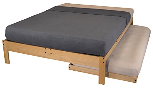 KD Frames Twin Trundle, Natural Wood - Thumbnail 3