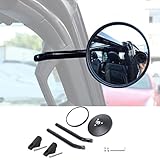 YOCTM for Jeep Wrangler Mirror Replacement Doors Off Less Mirrors Fits JL JLU Unlimited Rubicon Sahara X Off Road Sport Gladiator JT 2018-2024 A-Pillar Grab Handle Rear View Mirrors