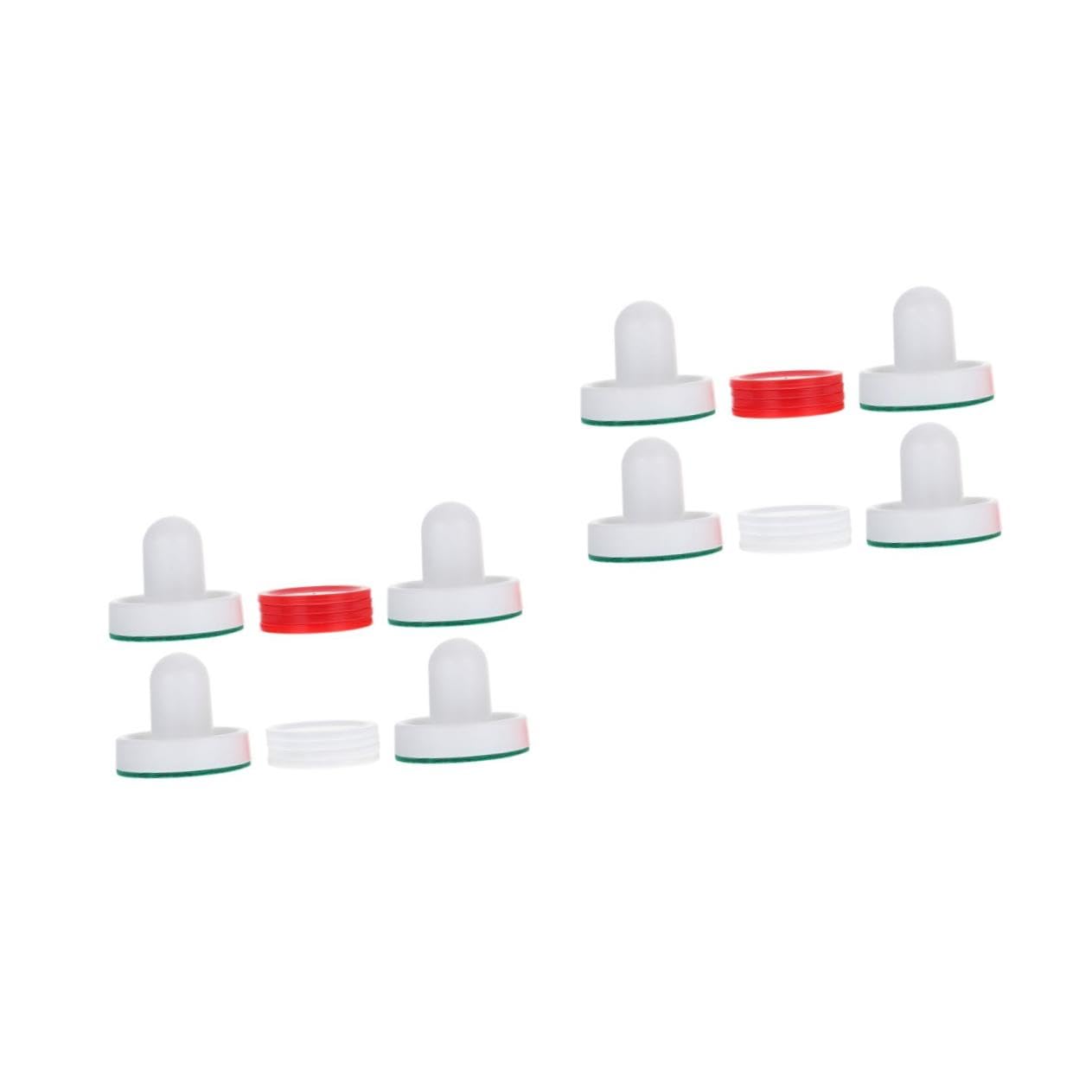 Abaodam 2 Sets Air Hockey Pushers Replacement Kit for Tables Includes for Family Game Rooms and