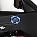 Aluminum Alloy Car Interior Door Speaker Ring Cover Trim Compatible with Toyota Supra GR A90 A91 MK5 2018 2019 2020 2021 2022 2023 2024 2025 2026+ (Blue)