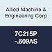 Allied Machine & Engineering 7C215P-.609AS AM300 Coating C2 Carbide (K20) GEN3SYS XT Drill Insert, Series 15, Stainless Steel Geometry, 39/64" Diameter