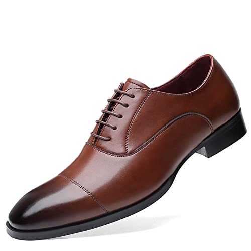 Zapatos de cuero casuales para hombres con diseño transpirable y cómodo de corte bajo