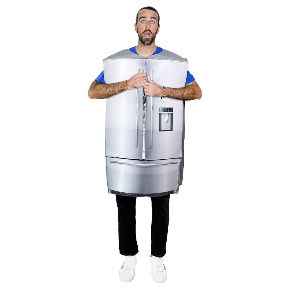 Kostium na lodówkę, cosplay, strój dla mężczyzn, kobiet, unisex, dorosłych, zabawny kostium na lodówkę, fantazyjny kostium na imprezę, rekwizyty, Halloween