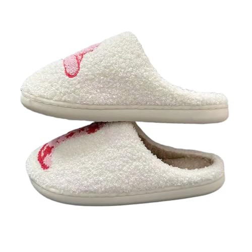 Image of Women's Men's Strawberry Slippers Cute Fruit Home Slippers Winter Fuzzy Memory Foam Fluffy Warm House Shoes