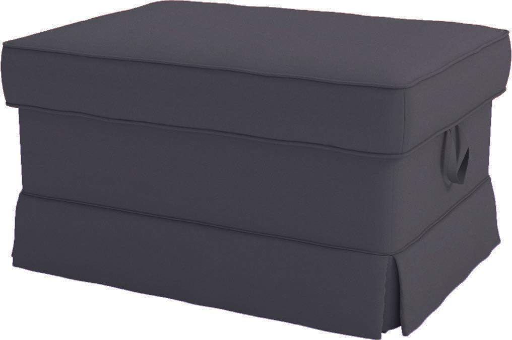 Sofa Cover Replacement is Made Compatible for IKEA 3 Three Seat Ektorp Sofa. Cover Only! Ektorp Slipcover Replacement (Dark Gray Sofa)