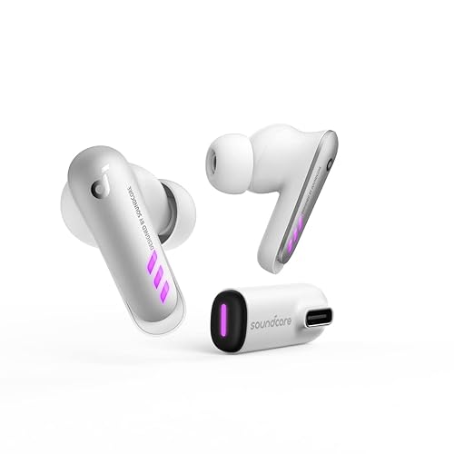 Soundcore VR P10 Gaming Earbuds-Low Latency, Meta Officially Co-branded, Dual Connection, 2.4GHz Wireless, USB-C Dongle Included-Compatible with Meta Quest 2, Steam Deck, PS4, PS5, PC, Switch(Renewed)
