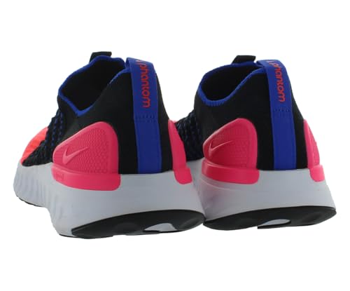 Nike Nike Women's React Phantom Run Flyknit 2, Black/Bright Crimson, 6 us