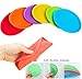 SUHEEUS Kids Flying Disc Toy Outdoor Playing Lawn Game Disk Flyer for Kindergarten Teaching Soft Silicone Colorful 6 Pack Bulk Set…