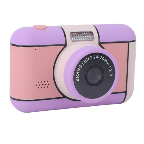 Appareil photo enfants HD 48MP Tosuny avec double objectif selfie et flash intégré violet