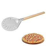 siebdruckrahmen aluminium ▶ Holzgriff: Der Griff ist 40 cm lang und leicht zu manövrieren. Holzgriffe sorgen für Stabilität und mehr Sicherheit. Das drehbare Peeling mit einem Holzgriff, der sich glatt anfühlt, ist ein Muss für jeden Pizzakenner.