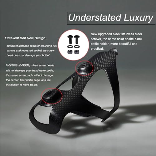 Thinktop BIKE SERIES 2 Pack Ultra-Light Full Carbon Fiber Bicycle Bike Drink Water Bottle Cage Holder Brackets thumb #4