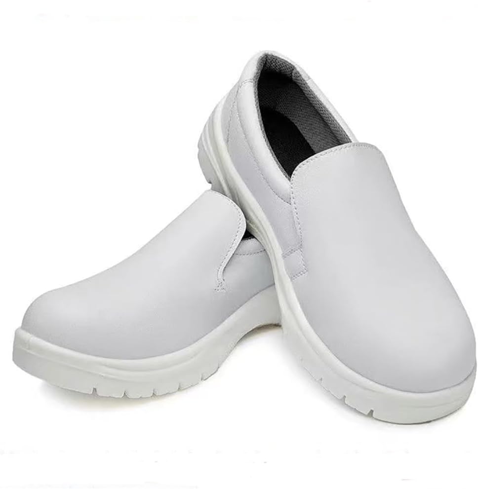 S1 Unisex PU Steel Toe Anti Static Shoes Dust Free Comfortable Cushioning Anti Smashing & Slip Safety Shoes ESD