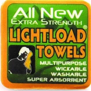 Lightload Towels X Strength Compressed for Easy Travel and Storage Superabsorbent Quick Dry Multiuse 12x12 .2 oz. (1 Piece)