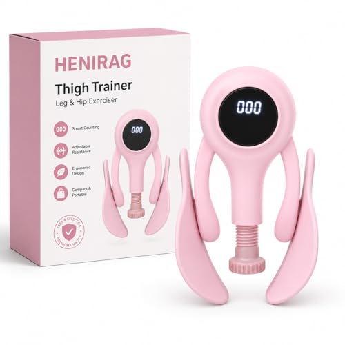 Image of Adjustable Smart LCD Digital Counter Thigh Trainer for Women & Men | Inner Thigh Exerciser for Hips, Arms & Pelvic Floor Workout | Portable Home Fitness Leg with Non-Slip Pads(P-Digital Counter)