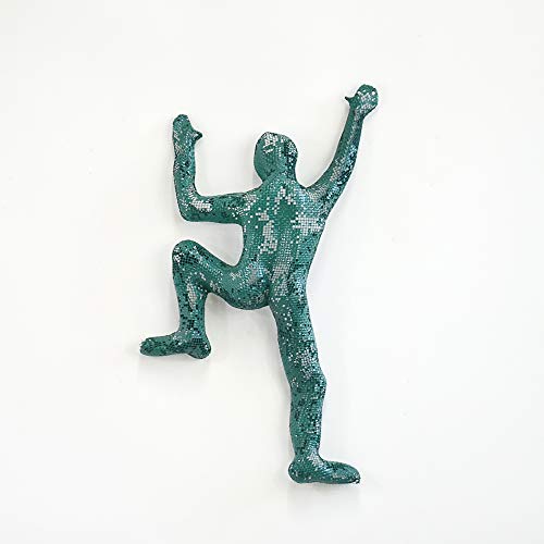 Nuntchi Metal Sculpturesclimbing Man Metal Wall Art Sculpture Handmade Artisan Green Rock Climber Dailymail