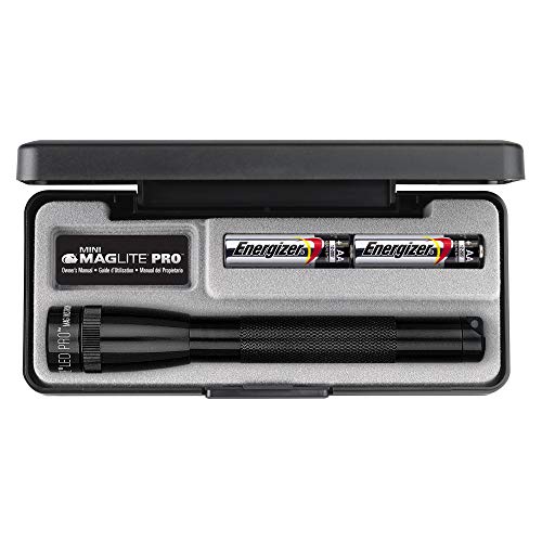 MagLite Mini Mag LED Pro 2-Cell AA Presentation Box, Black