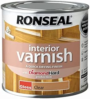 Ronseal RSLIVGCL250 Interior Varnish Quick Dry Gloss Clear, 250 ml