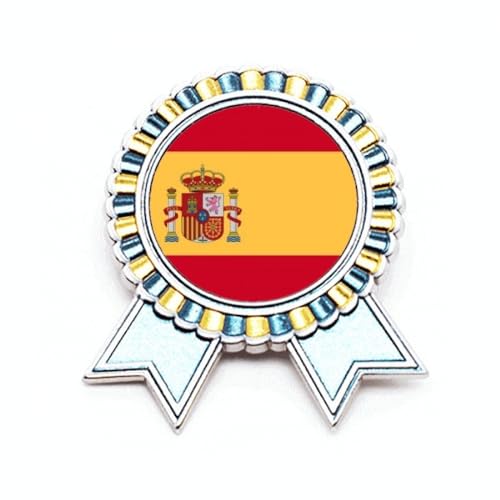 Broche drapeau Espagne Union européenne pour célébration et costume M