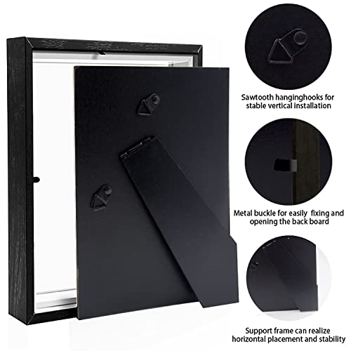 sunmeg 3D Shadow Box 4x6 Picture Frame Wooden Deep Box Display Personalised Photo Frames Gifts for Crafts Anniversary - Image 3
