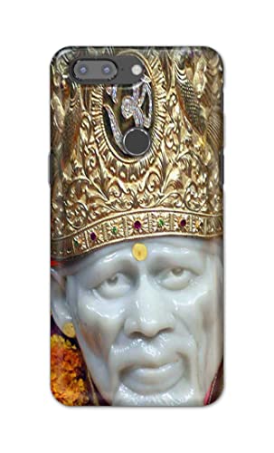 Image of PRINTFIDAA Sai Baba Lord Shiridi Great God Hinduism Hindu Religious Printed Designer Hard Case for OnePlus 5T Back Cover -(e) RPM1005