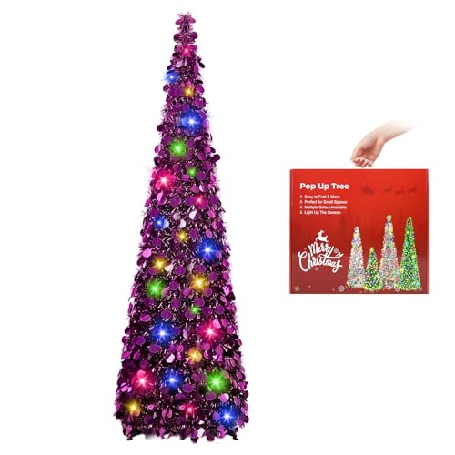 N&T NIETING Künstlicher Weihnachtsbaum mit Beleuchtung, Pop Up...