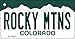 SMART BLONDE Rocky Mountains Colorado Metal Novelty Aluminum Key Chain KC-9953