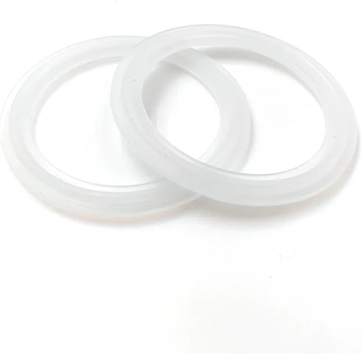 Silicone Rubber Food Grade Seal Washer Tri Clamp Ferrule Gasket ISO Pressure Silicon for(10 PCS_19MM-25.4MM)