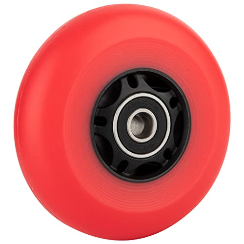 Aowesm Inline Skate Wheels 72Mm 76Mm 80Mm 85A Outdoor Roller Blades Hockey Skates Replacement Wheels W/Bearings Abec-9 And Floating Spacers (4 Pack) (Red, 76Mm) #TOP4