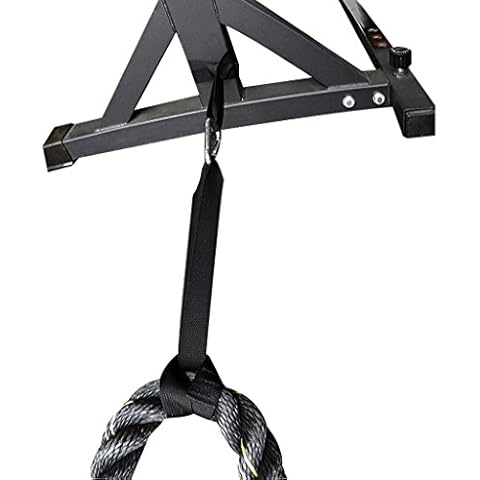 IFOYO Battle Rope Anchor Strap Kit, Battling Rope Anchor with 2 Durable Straps and 1 Heavy Duty Carabiner for 1.5 or 2 Inch Diameter Battle Rope, Easy to Use for Power Training Cover