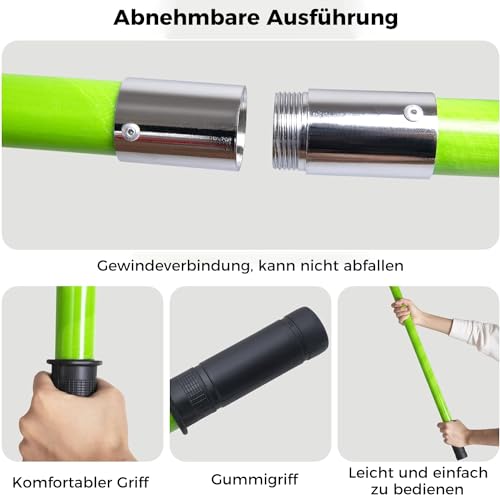 Astsäge mit Stiel 8m Handsäge Einstellbare Länge, Baumsäge Gartengeräte-Set, Palme Hochentaster hochreichbare Stange mit Tragetasche, schneidet sauber und schnell für hohe Äste (8 m Pro)