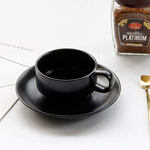 Tasse à café en céramique noire mate 180ml vaisselle de table moderne