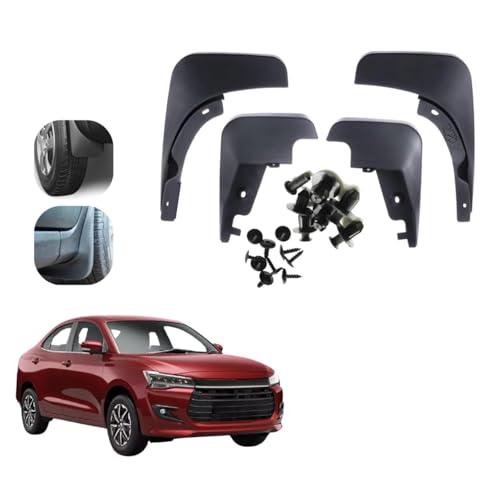 Image of KYLO All-Terrain Mud Flap Set - Durable Splash Guards for Cars and Trucks, Offering Maximum Protection from Mud, Gravel, and Water for Cleaner and Safer Rides Suitable for Swift DZIRE (2024 Onwards)