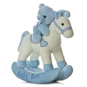 ebba – Comfy – 12″ Baby Boy Rocking Horse Musical