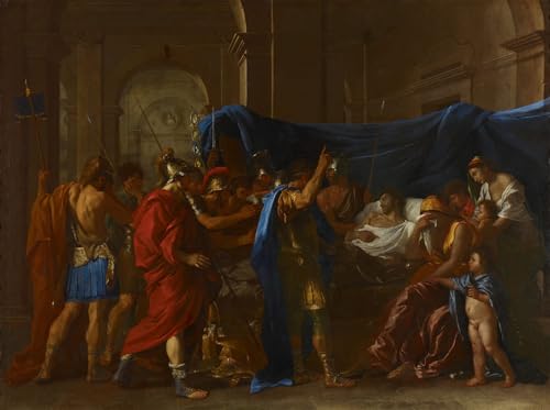 Poster image La Mort de Germanicus grand format peinture moderne décoration murale