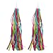 BESPORTBLE 1 Pair Kids Bike Handlebar Streamers Ribbons Bicycle Grips Tassels for Children Baby Carrier Accessories - Colorful