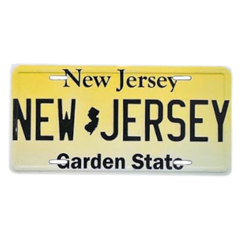 Imán Placa de Licencia New Jersey 3.5 x 1.75 pulgadas