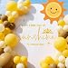JTUYYT A Little Ray of Sunshine is Almost Here Decal Sign Sunshine Baby Shower Party Balloon Arch Backdrop Gender Reveal Party Supplies