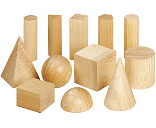 Betzold Klassensatz mit 8 Geometriekörper-Sätzen aus Holz