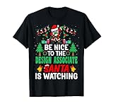 Photo Gallery be nice to the design associate santa - christmas maglietta Photo Gallery be nice to the design associate santa - christmas maglietta