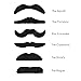 TRIXES Set de 12 Bigotes Autoadhesivos para Disfraz - Bigotes Postizos -...