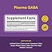 Natural Factors Pharma GABA - Dietary Supplement Supports Calm Sleep & Sleep Quality - Natural, Fast-Working Supplement Aids Focus & Brain Health - 60 Chewable Tablets (60 Servings)