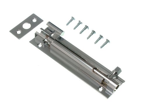 48 x Chiavistelli per porta in ottone cromato, 75 mm