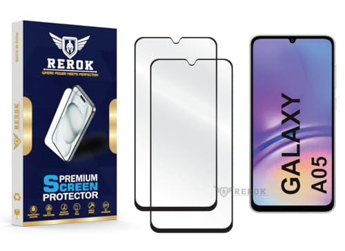 Image of Gorilla Tempered Glass Screen Protector Compatible with Samsung Galaxy A05 [Pack of 2] | Edge-to-Edge, Bubble-Free, Case Friendly, Easy Installation Kit
